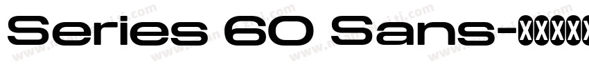 Series 60 Sans字体转换